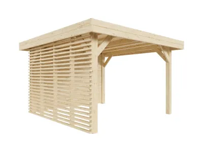 Pavillon Gartenlaube Dice Fichte, halboffen Produktbild #3