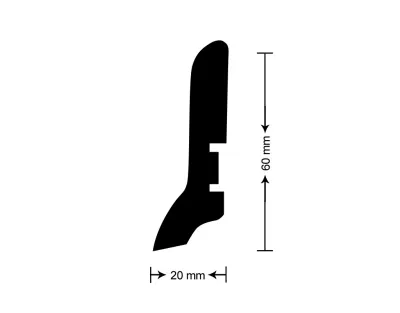 Sockelleiste Nussbaum Dekor Produktbild #4