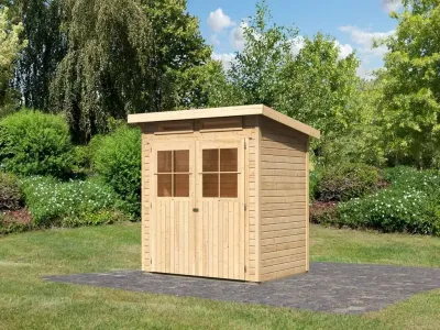 Gerätehaus Glücksburg 2 ECO 19 mm naturbelassen Produktbild #1