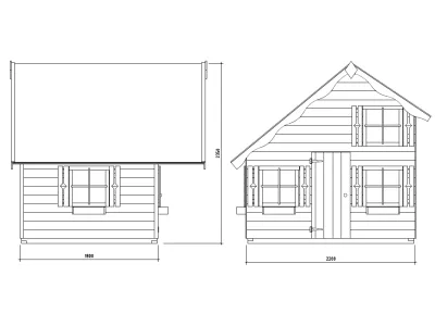 Spielhaus Tom 15 mm naturbelassen Produktbild #7