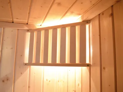 Sauna Systemsauna SPARSET 2 Varberg 3 mit graphit Glastür inkl. Bio-Ofen Produktbild #6