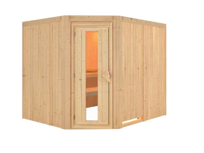 Systemsauna Malin Holztür mit Isolierglas Produktbild #7