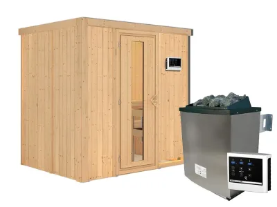 Sauna Systemsauna Bodin, inkl. 9 kW Ofen mit externer Steuerung Produktbild #6