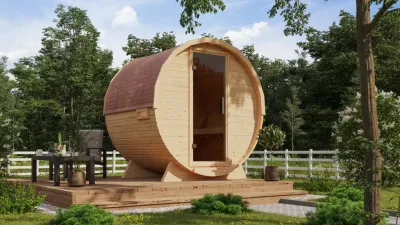 Saunafass SPARSET Royal 1 inkl. Saunaofen 9 KW mit interner Steuerung Produktbild #1