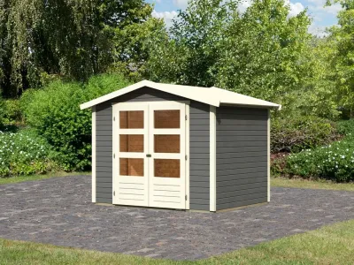 Gartenhaus Carlton 3 19 mm terragrau Produktbild #3