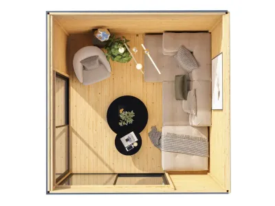 Gartenhaus Dice 3 38 mm naturbelassen Produktbild #9