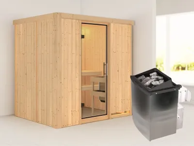 Sauna Systemsauna Bodin, inkl. 9 kW Ofen mit integrierter Steuerung Produktbild #11