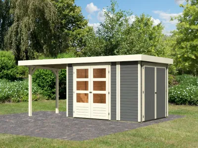 Gartenhaus Retola 2 Set terragrau Produktbild #1