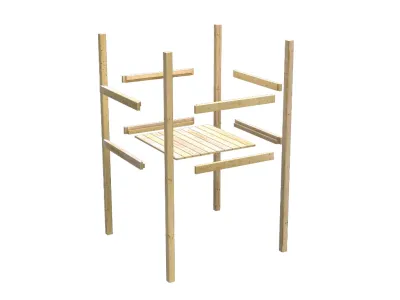 Spielturm Lotti naturbelassen inkl. Anbau Produktbild #4