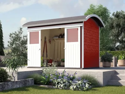 Gerätehaus 228 21 mm schwedenrot Produktbild #1