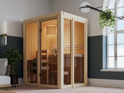 Karibu Elementsauna 68mm Irava 1 Produktbild #1