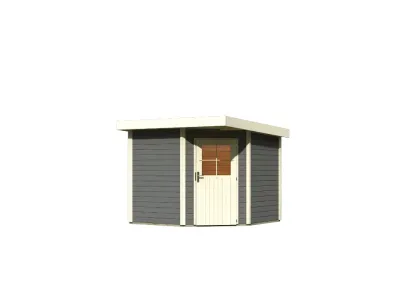 Gartenhaus Neuruppin 2 28 mm terragrau Produktbild #6
