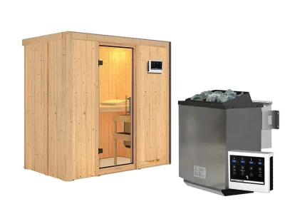 Sauna Systemsauna Variado, inkl. 9 kW Bio-Ofen mit externer Steuerung Produktbild #13