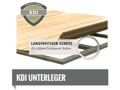 Saunafasshaus 3 mit Vorraum 38 mm naturbelassen Produktbild #2