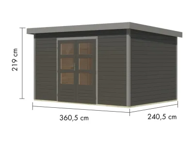 Gartenhaus Pluto 7 28 mm Produktbild #2