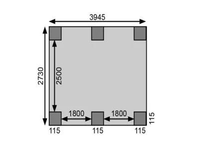 Carport Einzel 1 CLASSIC inkl. 0,5 mm Stahldachplatte Produktbild #4