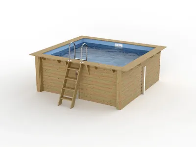 Abbildung zeigt Holzpool inkl. Skimmer (Optional erhältlich L7900445)