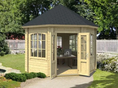 Pavillon Gartenlaube Jamaica naturbelassen Produktbild #2