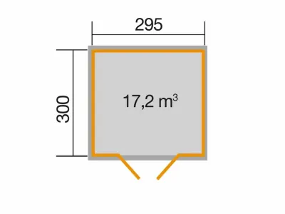 Gartenhaus 219 Gr. 3, 28 mm, schwedenrot Produktbild #2