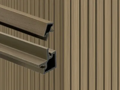 WPC Eckprofil Fassadenverkleidung co-extrudiert Produktbild #3