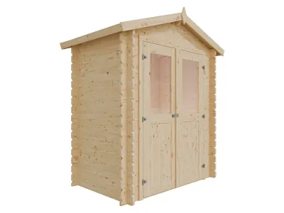 Gartenhaus BBH "Mini 2 A" 28 mm Satteldach Produktbild #7