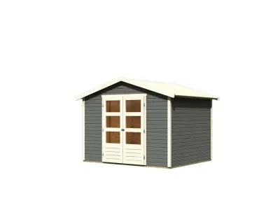 Gartenhaus Amberg 4 19 mm terragrau Produktbild #3