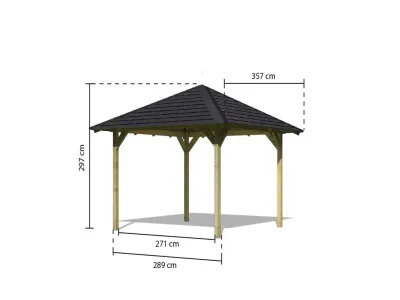 Pavillon SPARSET Cordoba ECO, inkl. Dachschindeln Produktbild #5
