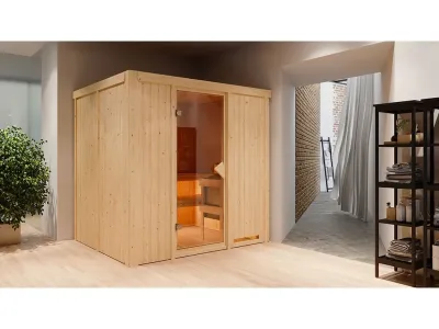 Sauna Systemsauna Sodin, inkl. 9 kW Ofen mit externer Steuerung Produktbild #4