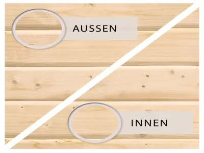 Gartenhaus SET Askola 4 19 mm naturbelassen, inkl. 2,8 m Anbaudach + Seiten- und Rückwand Produktbild #2