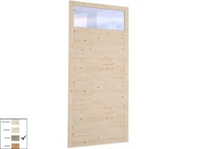 Wandelement für den Pavillon Lucy 12,2 m² grau tauchimprägniert Produktbild #1