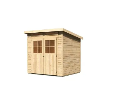 Gartenhaus Glücksburg 4 ECO 19 mm naturbelassen Produktbild #9