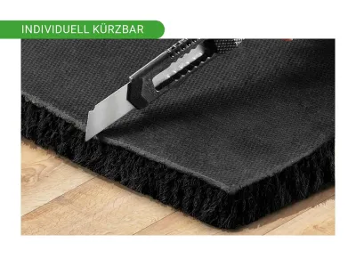 Kokosmatte Schwarz Fußmatte Fußabtreter Schmutzfangmatte Türmatte Fußabstreifer Produktbild #7