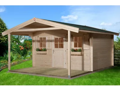 Gartenhaus 110 A Gr. 1 28 mm naturbelassen Produktbild #1