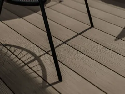 Terrassendiele WPC braun Holzoptik geprägte Oberfläche Produktbild #2