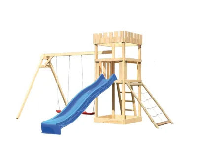 Spielturm Ritterburg Löwenherz SET naturbelassen Produktbild #7