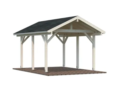 Carport Robert 11,7 m² naturbelassen Produktbild #2