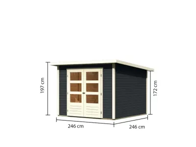 Gartenhaus Stockach 4 19 mm anthrazit Produktbild #14