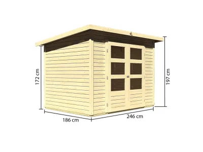 Gartenhaus Stockach 3 19 mm naturbelassen Produktbild #12