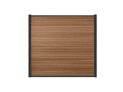 WPC Modern Fence Board Teak Produktbild #2
