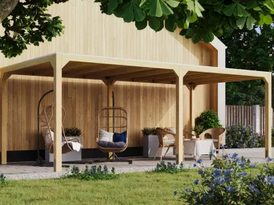 Pavillon Cubus Set naturbelassen Produktbild #1