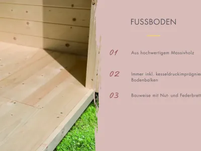 Saunahaus Angkor 3 38 mm naturbelassen Produktbild #5