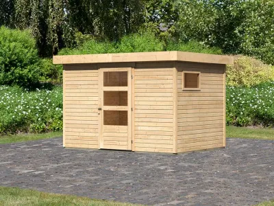 Gartenhaus Bielefeld 2 (Oburg 4) 19 mm naturbelassen Produktbild #6
