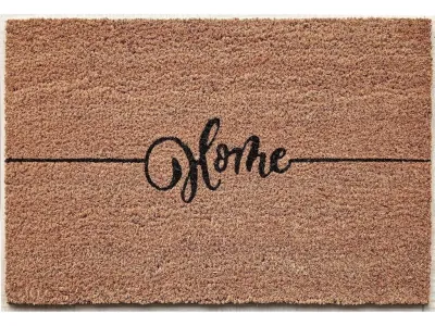 Kokosmatte Fußmatte Fußabtreter Schmutzfangmatte Türmatte Fußabstreifer Natur mit Aufdruck Produktbild #1