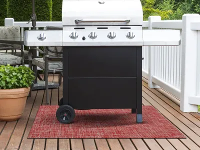 Outdoor-Teppich - Küchenläufer Grillmatte Bodenschutz Delux Flamingo Produktbild #8