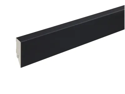 Sockelleiste Topline MDF-Kern Schwarz Matt Dekor Produktbild #1