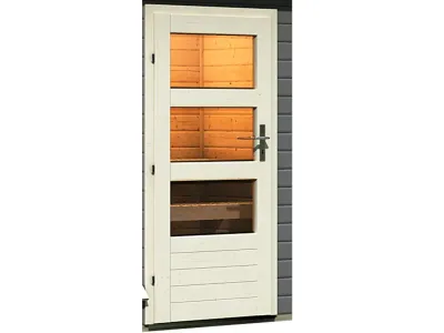 Saunahaus Bosse 1 terragrau 38 mm inkl. Bio-Kombiofen 9 kW + ext. Steuerung Produktbild #13