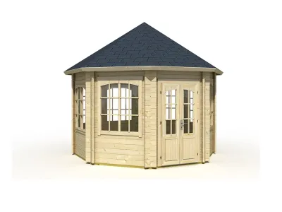 Pavillon Gartenlaube Jamaica naturbelassen Produktbild #4