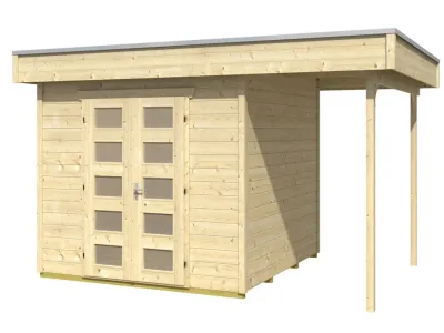 Gartenhaus Venlo 2 28 mm naturbelassen Produktbild #2