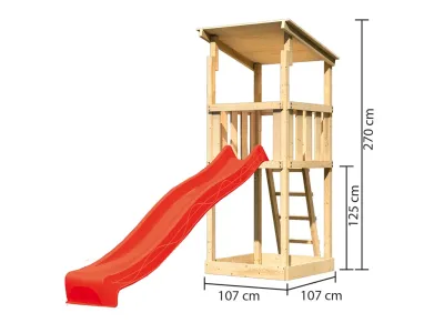 Spielturm Anna naturbelassen mit Varianten Produktbild #2