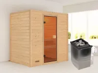 Sauna Massivholzsauna Selena, inkl. 9 kW Ofen mit integrierter Steuerung Produktbild #1